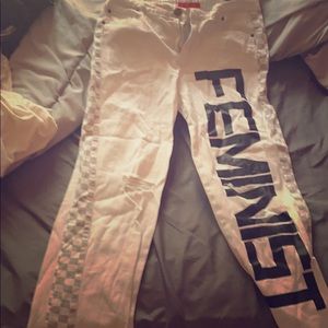 Feminine jeans